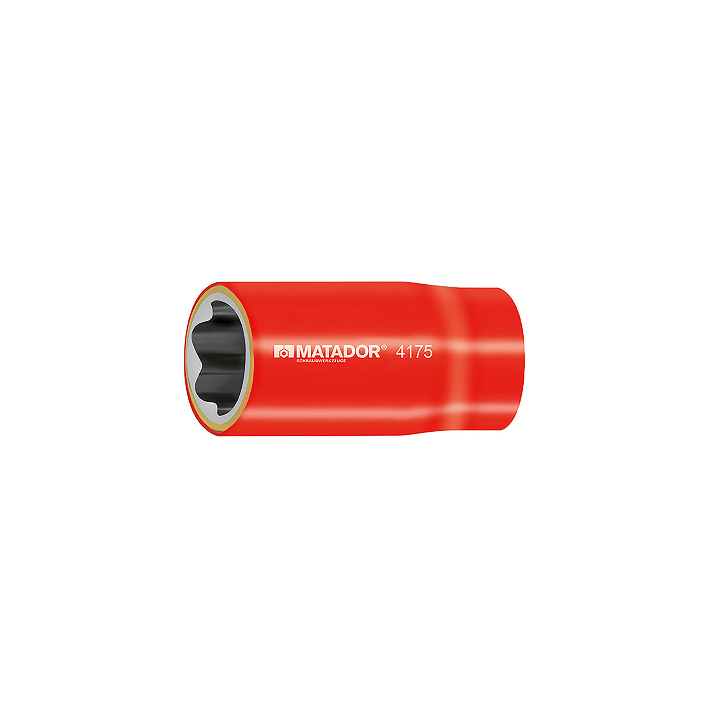 MATADOR Steckschlüssel-Einsatz Lang – 8 Mm, Für 3/8″ Antrieb, Mit Kreuzrändelung, Chrom-Vanadium Stahl